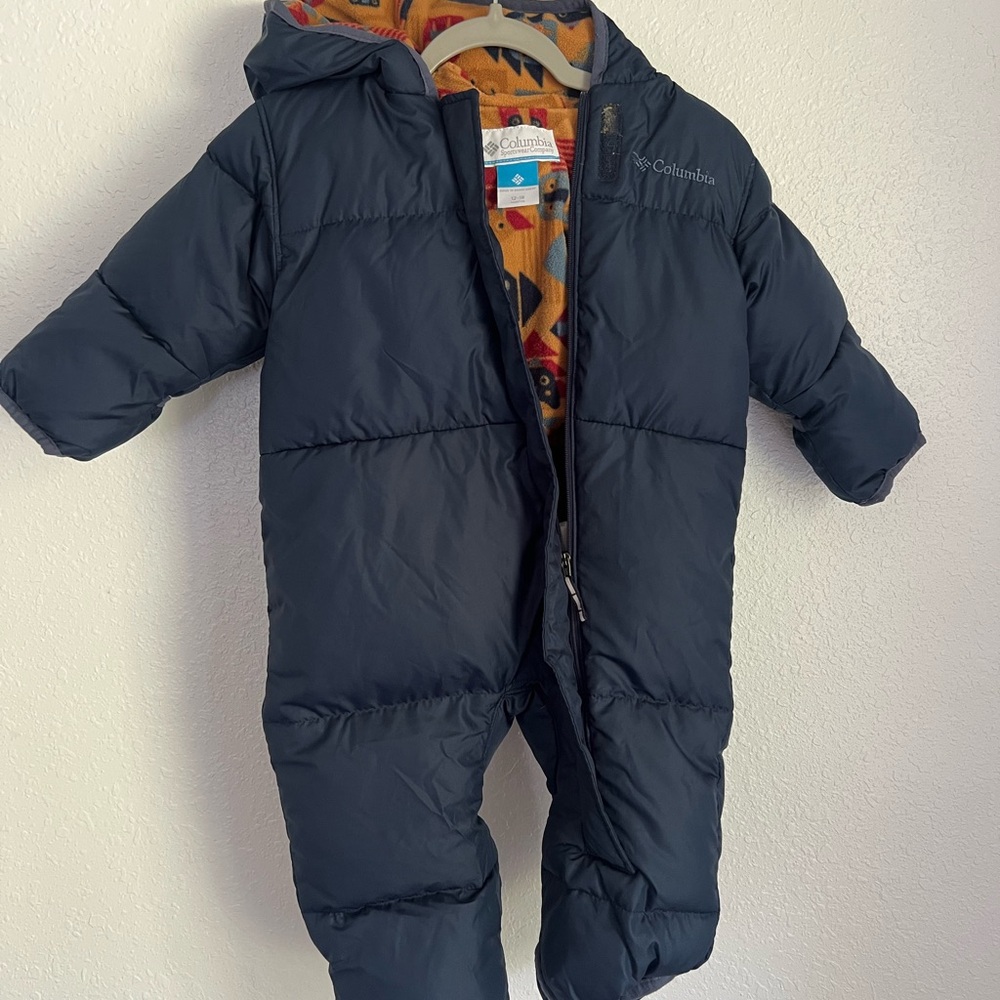 Columbia Navy and Orange Snowsuit